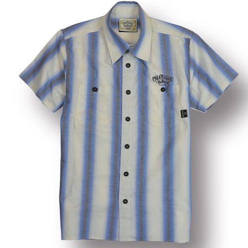 乐天商城 - 【OG CLASSIX/オージークラシックス】SANTA MARIA SHORT SLEEVE【ストライプ】【コットン】【シャツ】