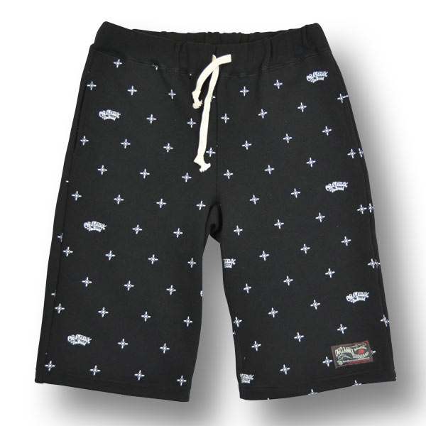 CROSS BANDANA SHORT PANTS【スウェット】【ショートパンツ】【スウェット】【クロス】【バンダナ】【セットアップ】
