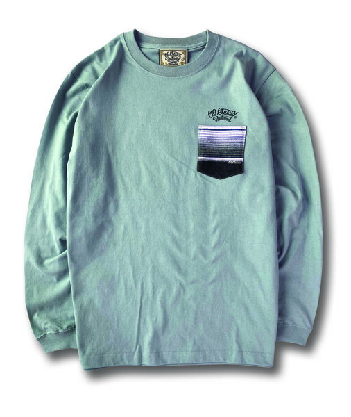 yOG CLASSIX/I[W[NVbNXzBLACK SERAPE POCKET 5.6oz. LONG SLEEVE TEE TVc  T |Pbg