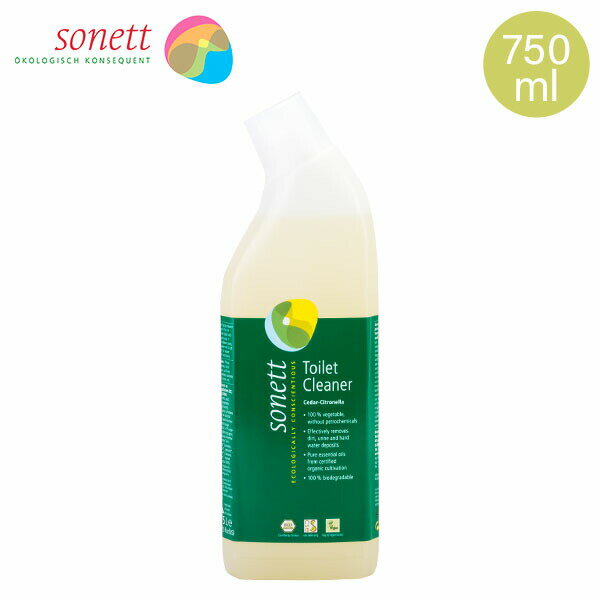 ソネット Sonett ナチュラルトイレットクリーナー シダ―＆シトロネラ 750mL トイレ用洗剤 GB3001/SNN3605 洗剤 トイレ 掃除 Cleaning Products Toilet Cleaner あす楽 1