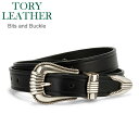 \マラソン限定P5倍/ トリーレザー TORY LEATHER ベルト レザー シルバー ビッツ バックル SilverBits and Buckle 革 バッ...