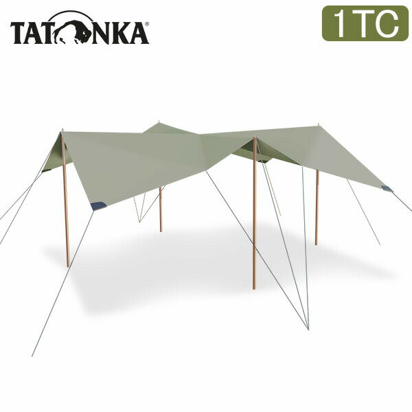 タトンカ Tatonka タープ Tarp 1 TC 425×445cm ポリコットン 撥水 遮光 2465 サンドベージュ Sand Beige 321 キャンプ アウトドア テント