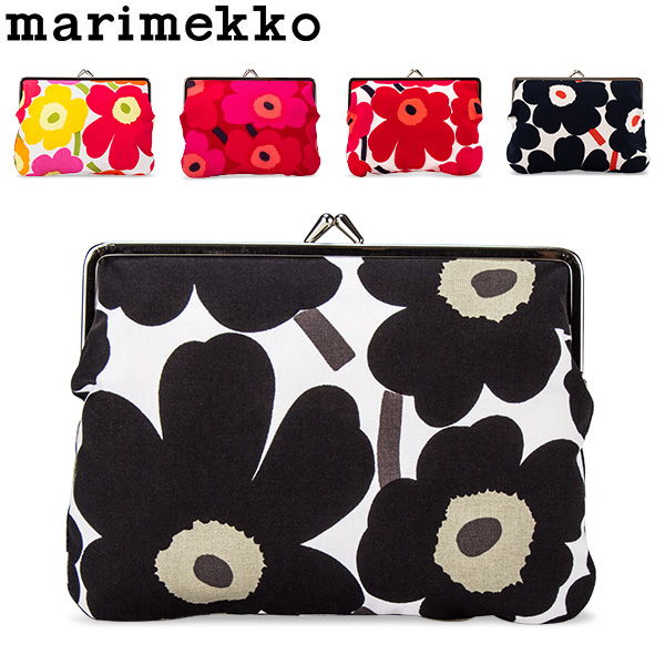 マリメッコ Marimekko がま口 ポーチ 小物入れ ミニ ウニッコ 花柄 かわいい 北欧 化粧ポーチ 財布 横長 おしゃれ Coin Purse MINI UNIKKO あす楽