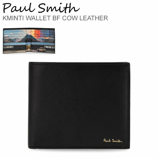 ポール・スミス 革二つ折り財布 メンズ [全品送料無料] ポールスミス PAUL SMITH 二つ折り財布 財布 メンズ ブラック KMINTI 4832 Men Wallet Billfold Black ミニクーパー ファッション シンプル