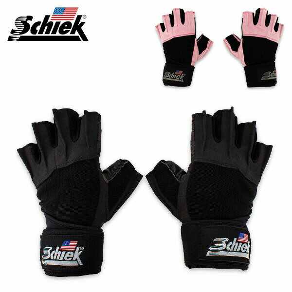 シーク Schiek トレーニンググローブ リストラップ付き プラチナシリーズ Model 540 筋トレ トレーニング Platinum Gel with W...