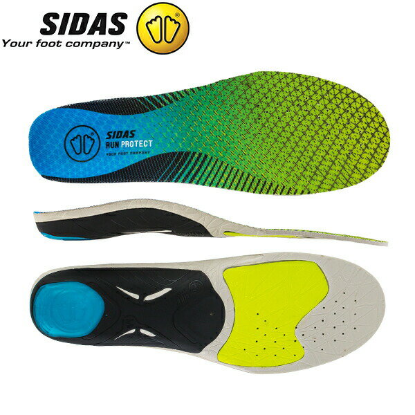 シダス Sidas インソール ラン 3D プロテクト 立体形状 中敷き 衝撃吸収 ランニング ジョギング マラソン 315497000/…