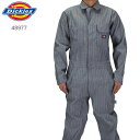 国内検針済 Dickies ディッキーズ メンズ Cotton Coverall カバーオール Fisher Stripe フィッシャーストライプ ワークパンツ つなぎ アウトレット