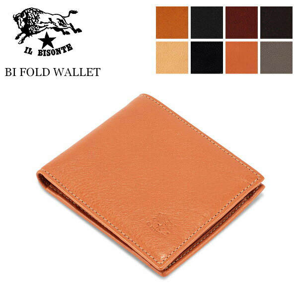 イルビゾンテ Il Bisonte 財布 二つ折り財布 SBW007PV0005 Bi Fold Wallet 小銭入れ付 レザー 革 メンズ レディース ブランド プレゼント ファッション ゴールデンウィークのサムネイル