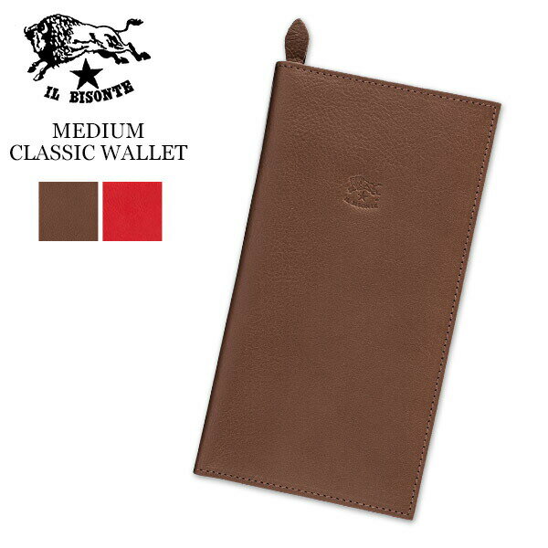 イル ビゾンテ 長財布 メンズ [全品送料無料] イルビゾンテ Il Bisonte 長財布 SMW043PV0001 Heritage Medium Wallet Classic ロングウォレット 財布 レザー 革 牛革 イタリア プレゼント おすすめ ファッション