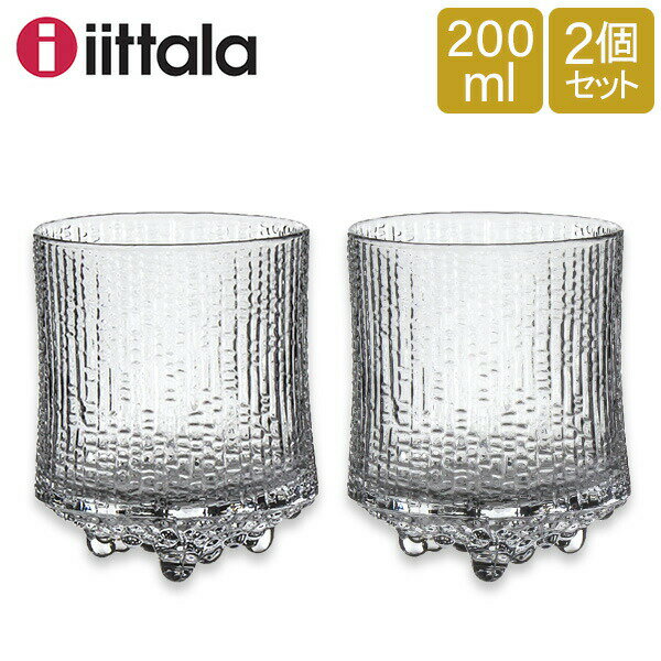 【6/5限定店内全品ポイントUP】 iittala イッタラ Ultima Thule Old fashion 2 pcs ウルティマツーレ オールドファッション 2個セット Clear クリア 950030 北欧食器