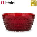 イッタラ カトラリー 【5/10は当店全品ポイントUP】 イッタラ iittala カステヘルミ ボウル 230mL 北欧 ガラス 1014460 クランベリー Kastehelmi Bowl フィンランド 食器 キッチン 食洗器対応