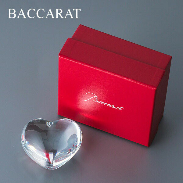 バカラ Baccarat ペーパーウェイト ハート 文鎮 クリア 1761531 Coeur Heart clear クリスタル あす楽