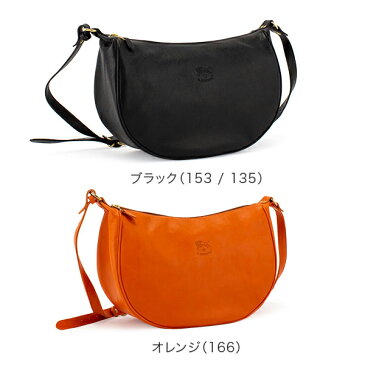 【2点以上で200円OFF適用】 イルビゾンテ Il Bisonte ショルダーバッグ 三日月型 A0322M P BORSA A TRACOLLA レザー 革 ハンドバッグ 斜め掛け ポシェット レディース ブランド あす楽