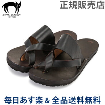 [全品送料無料] 【正規販売店】ユッタ ニューマン Jutta Neumann Frank フランク with Birkenstock サンダル ビルケンソール レザーサンダル ブラック Black Latigo あす楽