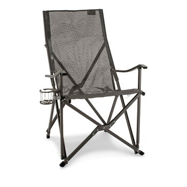 [全品送料無料] コールマン Coleman アウトドア チェア PATIO SLING CHAIR 折りたたみ式 2000020294 グレー 椅子 ドリンクホルダー付 イス キャンプ BBQ