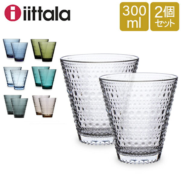 イッタラ グラス カステヘルミ iittala タンブラー ペア 2個セット 300mL 北欧 ガラス Kastehelmi Tumbler フィンランド コップ 食器