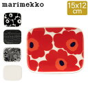 マリメッコ マリメッコ Marimekko スクエア プレート 皿 ウニッコ シイルトラプータルハ ラシィマット Unikko Siirtolapuutarha Rasymatto 食器 お皿