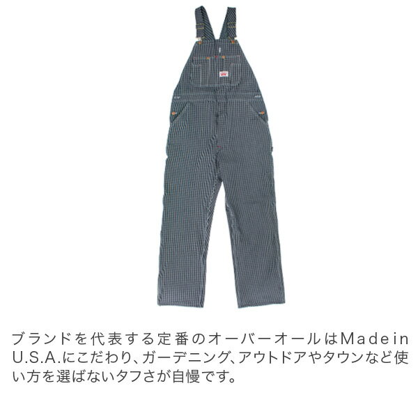 [全品送料無料] ラウンドハウス Round House ＃45 デニム オーバーオール ヒッコリー ストライプ メンズ Men Hickory Stripe Bib Overalls ビブ あす楽