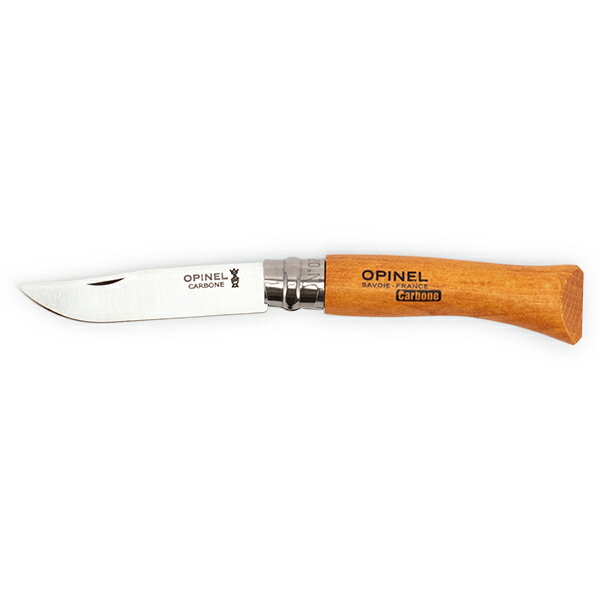 [全品送料無料]オピネル Opinel アウトドアナイフ No.7 カーボンスチール 8cm 折りたたみナイフ 113070 N°07 carbone (N°7VRN) キャンプ 魚釣り 登山 あす楽 夏休み