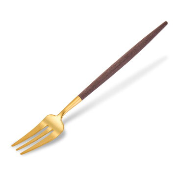 [全品送料無料] クチポール Cutipol GOA ゴア ペストリーフォーク ブラウン×ゴールド Pastry fork Brown Gold ステンレス カトラリー あす楽