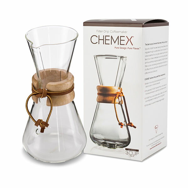 [全品送料無料]Chemex ケメックス コーヒーメーカー マシンメイド 3カップ用 ドリップ式 CM-1C あす楽