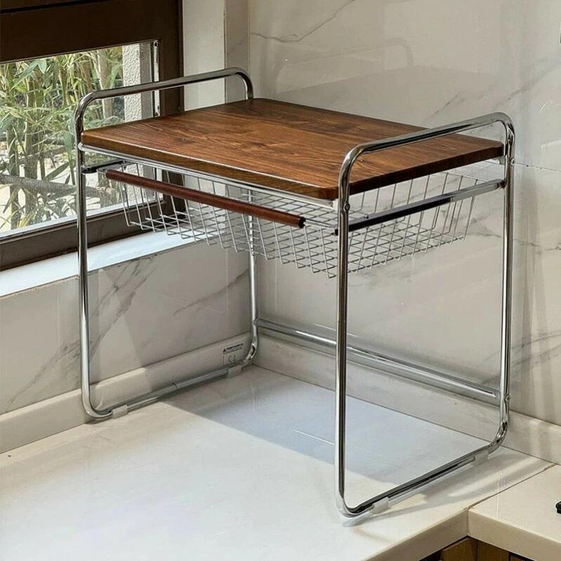 Rakuten - キッチンラック 収納家具 レンジ レンジボード キッチン収納 シェルフ 電子レンジ台 食器棚 小さい オープンラック キッチンラック スリム 大型レンジ対応 スライド棚 キッチン 収納 棚 電子レンジ ラック おしゃれ シェルフ