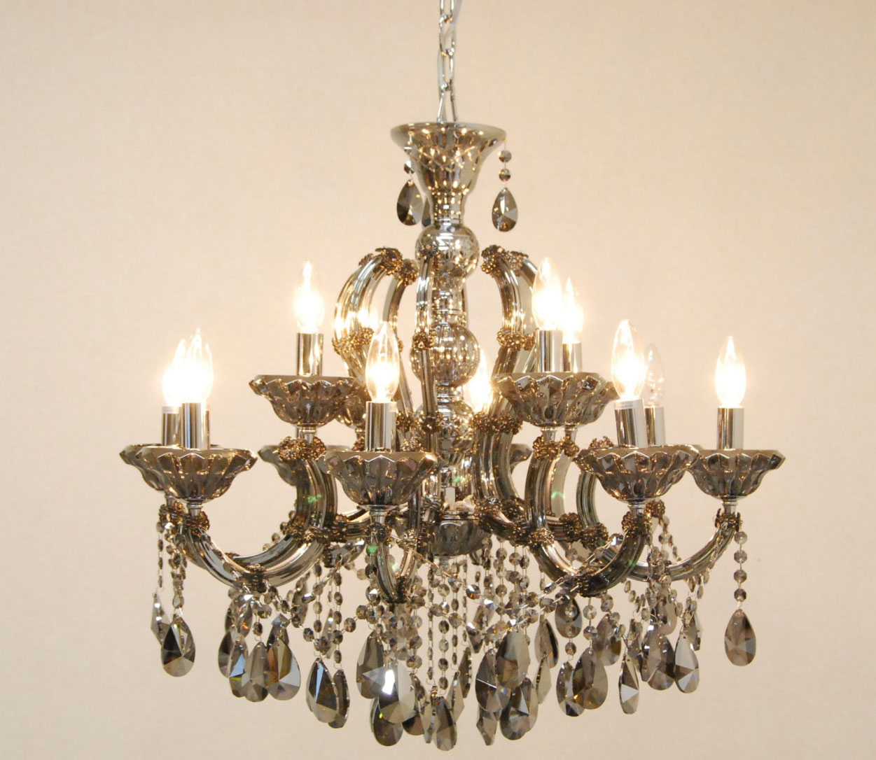 輸入照明 Crystal Luce 6 クリスタルシャンデリア ダイニング リビング オフィス 寝室 (1078)CH-735-12BSC