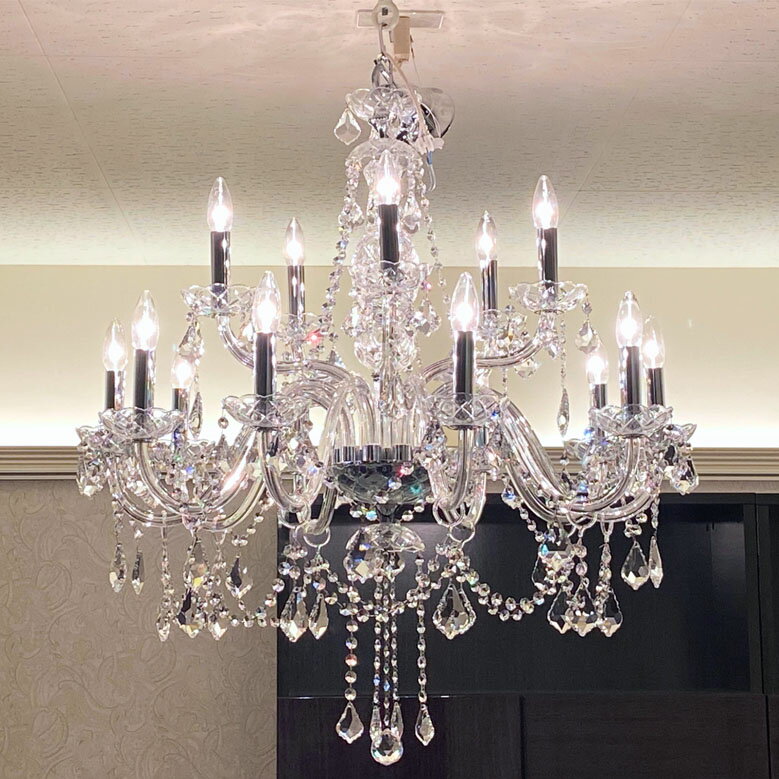 輸入照明 IRIS CRISTAL BOHEMIA　シャンデリア クリスタルシャンデリア マリアテレサ (1081)620136-15L