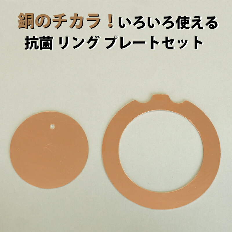 銅イオン排水口プレート キッチン 浴室用 抗菌 防虫 ヌメリ カビ 臭い コバエ 対策 いろいろ使える銅リングプレートセット 0014 lkm0010
