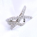 ★スーパーセール限定・在庫処分30%OFF!445500円⇒311850円に!★【在庫限り】F/VS ダイヤモンド 0.50カラット リング/指輪 K18 PG WG 18金 (※プラチナ対応可) 美麗ラインの交差 /白・透明(ホワイト)/受注生産品・新品/届30/