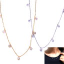 【G.W.セール開催中!10%OFF&ポイント5倍!】人気 ダイヤモンド 0.50カラット ネックレス 18金ホワイトゴールド K18WG(選べる金種) ステーション /白・透明(ホワイト)/受注生産品・新品/届30/送料無料(4)