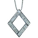ダイヤモンド ネックレス 2.380カラット プラチナ850 PT850 すべて角ダイヤ 美麗なひし形 /白・透明(ホワイト)/アウトレット・新品/届10/1点もの