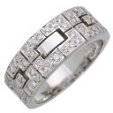 ダイヤモンド リング/指輪 0.510カラット 18金ホワイトゴールド K18WG 幅・厚み メンズにもオススメ /白・透明(ホワイト)/セレクションジュエリー・新品/届10/1点もの
