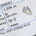 ダイヤモンド 1.204カラット ルース loose K　SI2　PEAR SHAPE ペアシェイプカット ソーティング付 /白・透明(ホワイト)/ダイヤモンドルース/リフォーム エンゲージ 空枠/ラックジュエル luckjewel/