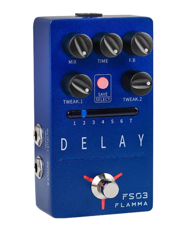 FLAMMA Guitar Pedals Reverb Delay Modulation Preamp Cabinet Simulation Digital Stereo Electric Guitar Pedal