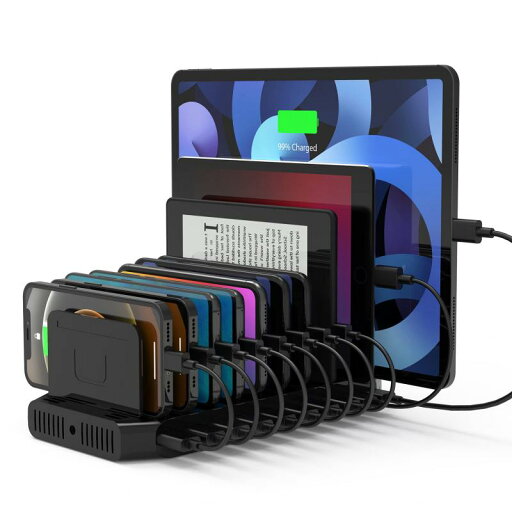 Unitek 充電ステーション3代 USB充電ステーション 10ポート USB C 卓上充電スタンド PSE認証済 10台同時充電 1.5A/2.4A/3A スマートIC搭載 複数台対応 Android/iPhone/iPad/kindle/タブレット Unitek 充電ステーション3代 USB充電ステーション 10ポート USB C 卓上充電スタンド PSE認証済 10台同時充電 1.5A/2.4A/3A スマートIC搭載 複数台対応 Android/iPhone/iPad/kindle/タブレット