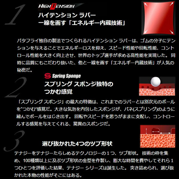 テナジー25 FX 05910 バタフライ 卓...の紹介画像3