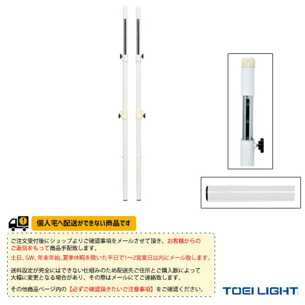 [送料別途]アルミソフトバレーバド支柱RH／インディアカ対応／2本1組（B-2734）《TOEI(トーエイ) バド..