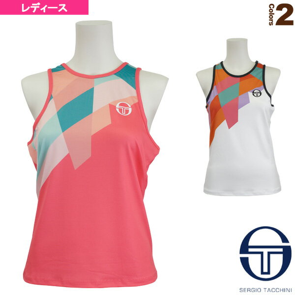 TANGRAM TANK TOP／メルボルン タンクトップ／レディース（SGT-38475）《セルジオタッキーニ テニス・バドミントン ウェア（レディース）》