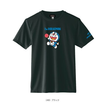 卓球TシャツB／DONIC × I am DORAEMON／ユニセックス（YL111）《DONIC 卓球 ウェア（メンズ/ユニ）》(ドラえもん)