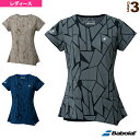 VS SHORT SLEEVE SHIRT/半袖ゲームシャツ/レディース(BWG1321)《バボラ テニス・バドミントンウェア(レディース)》
