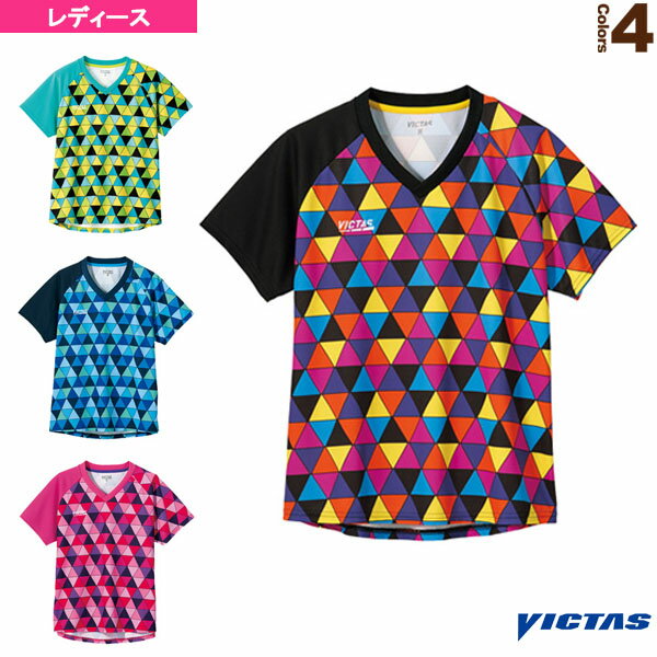 COLORFUL TRIANGLE LGS／カラフルトライアングル レディスゲームシャツ／レディース（612104）《ヴィクタス 卓球ウェア（レディース）》