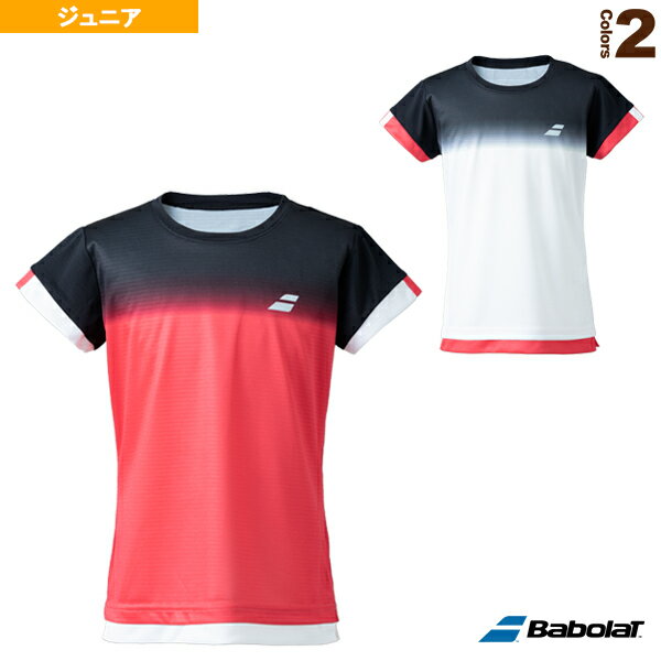 CLUB SHORT SLEEVE SHIRT JR／半袖ゲームシャツ／ガールズ（BJG2345C）《バボラ テニスウェア（ジュニア）》