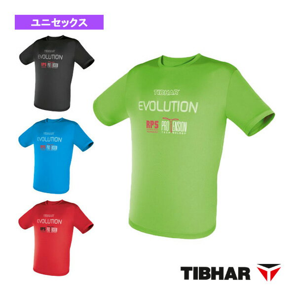 EVOLUTION Tシャツ／ユニセックス（TJW7）《ティバー 卓球ウェア（メンズ/ユニ）》