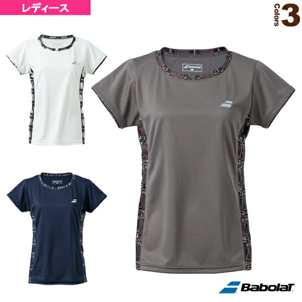 ■商品情報 商品名PURE SHORT SLEEVE SHIRT／半袖ゲームシャツ／レディース（BWG2378）《バボラ テニス・バドミントン ウェア（レディース）》 メーカー名バボラ カラー（BG00）, （BW00）, （NV00） サイズM, L, XL 素材バックメッシュ ニット ■メーカー希望小売価格はメーカーカタログに基づいて掲載しています■商品詳細情報 特徴独自開発によるレディスコレクション。フェミニンなグラフィックを特徴とし、競技者から一般プレーヤーまで、幅広い層にバボラならではの機能的なアイデムを提案。シンプルな切替えデザインのゲームシャツ。総柄のスコートと相性抜群。 テクノロジー【吸水速乾】【UV】