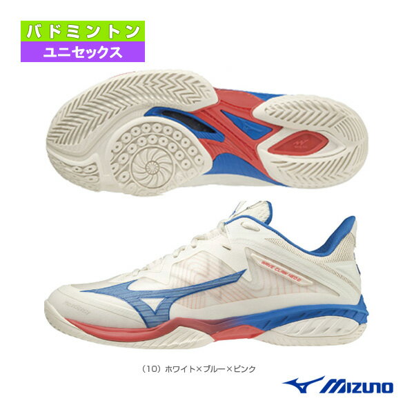 ■商品情報 商品名ウエーブクロー NEO 2 フィット／WAVE CLAW PRO NEO 2 FIT／ユニセックス（71GA2275）《ミズノ バドミントンシューズ》 メーカー名ミズノ カラー（10）ホワイト×ブルー×ピンク サイズ22.0cm, 22.5cm, 23.0cm, 23.5cm, 24.0cm, 24.5cm, 25.0cm, 25.5cm, 26.0cm, 26.5cm, 27.0cm, 27.5cm, 28.0cm 素材甲材／合成繊維×人工皮革底材／合成底 質量約310g（27.0cm片方） ウィズ（足幅）2E相当 インソールミズノエナジーインソール、取り外し可 ソール特徴ノンマーキングソール フィットMB HOLD FIT 生産国ベトナム ■メーカー希望小売価格はメーカーカタログに基づいて掲載しています■商品詳細情報 特徴フィットすることで感じる軽量感。ネクストブーティー構造の新たなスピードモデル。2Eフィットタイプ。 テクノロジー【MIZUNO WAVE（ミズノウェーブ）】波形のプレートを挟み込むことによってクッション性と安定性を両立。【MB HOLD FIT】【MIZUNO ENERGY】【MIZUNO ENERGY insole】【XGRubber】【U4icX】ソフトな接地感を実現するために「軟らかさ」を追い求めたミッドソール素材。【POWNCE】【D-Flex Groove】【DF（ダイナモーションフィット）】静止時だけでなく、運動中も足とシューズの一体感を高めるアッパー構造。