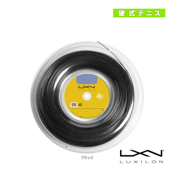 ルキシロン4Gブラック125 LUXILON 4G BLACK 125 200mロール WR8308301125《ルキシロン テニスストリング(ロール他)》