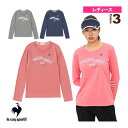 杢スムース/グラフィックプラクティス長袖シャツ/レディース(QTWVJB90)《ルコック テニス・バドミントンウェア(レディース)》(4)