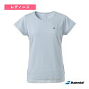 半袖ゲームシャツ／VS SHORT SLEEVE SHIRT／レディース（BWP3571）《バボラ テニス・バドミントンウェア（レディース）》