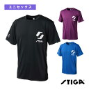 STIGAロゴTシャツJP-2／STIGA LOGO T SHIRT JP-2／ユニセックス 1805-3001／1805-3106 《スティガ 卓球 ウェア メンズ/ユニ 》